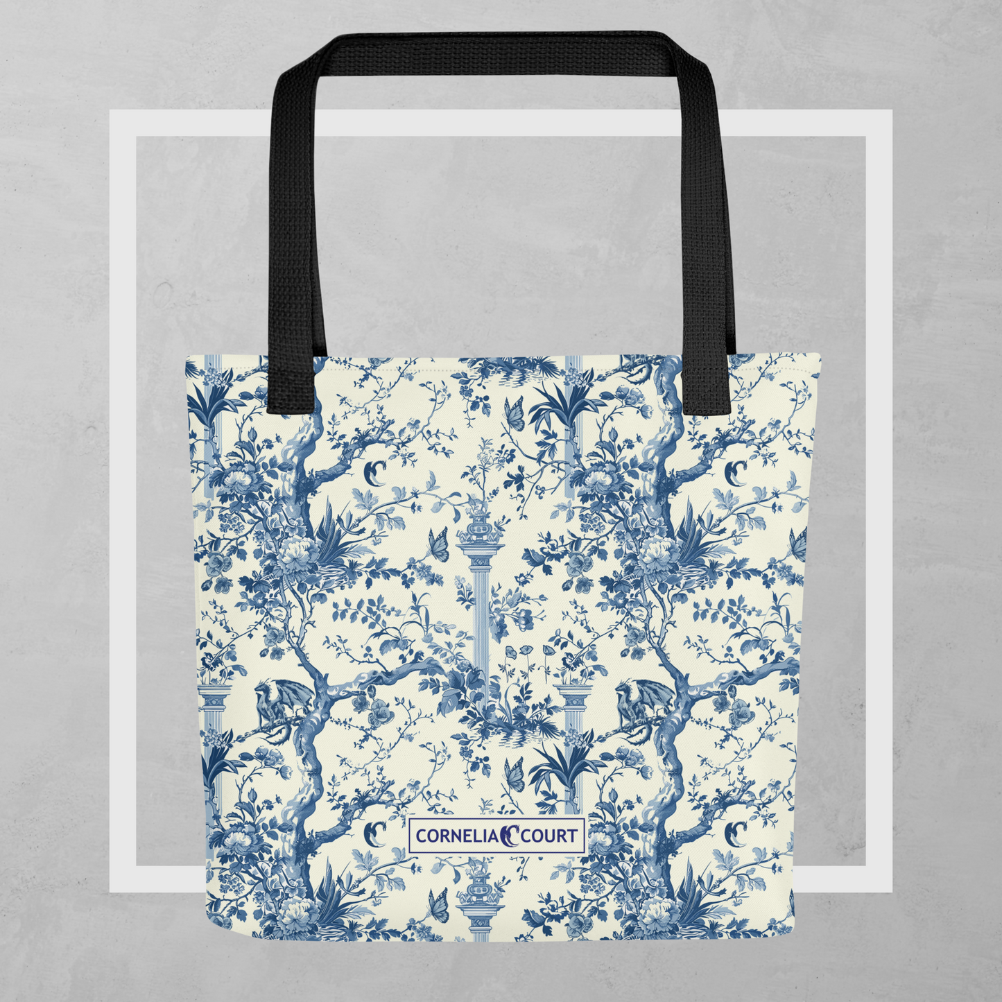 Blue Magnolia Tote
