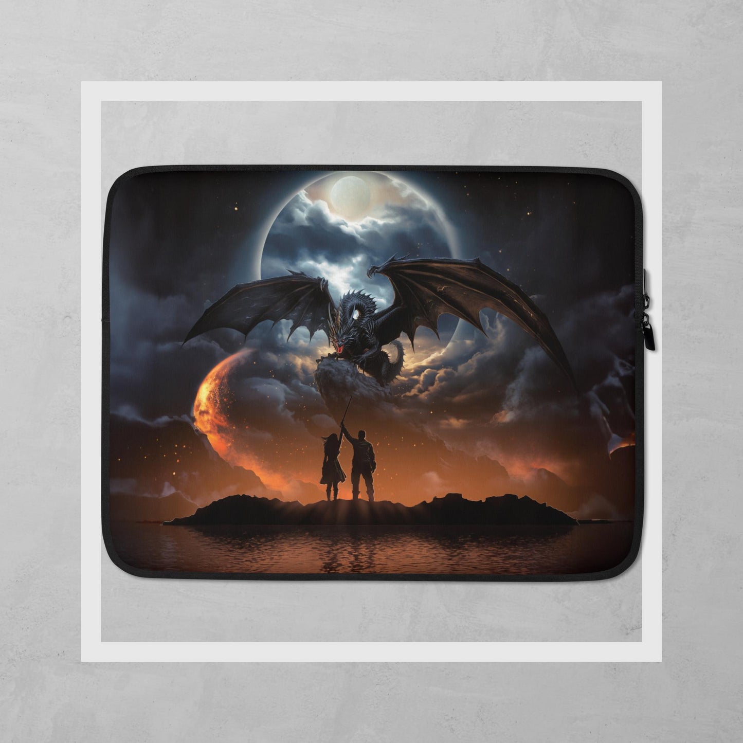 Fighting Dragons With You - 13" Laptop Sleeve