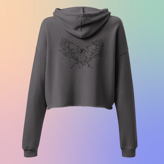 Rising From The Ashes Crop Hoodie