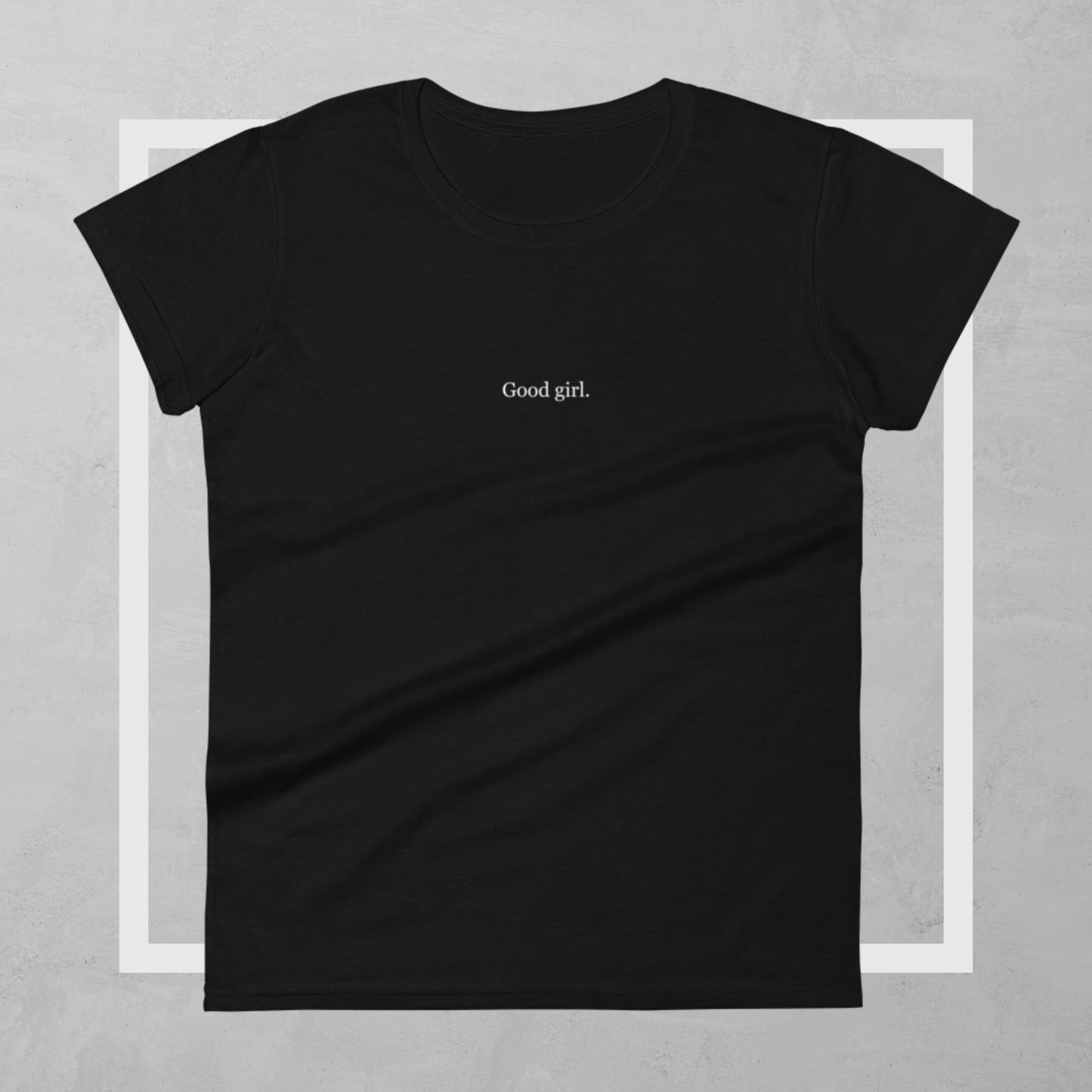 'Good Girl' Embroidered Short Sleeve Tee
