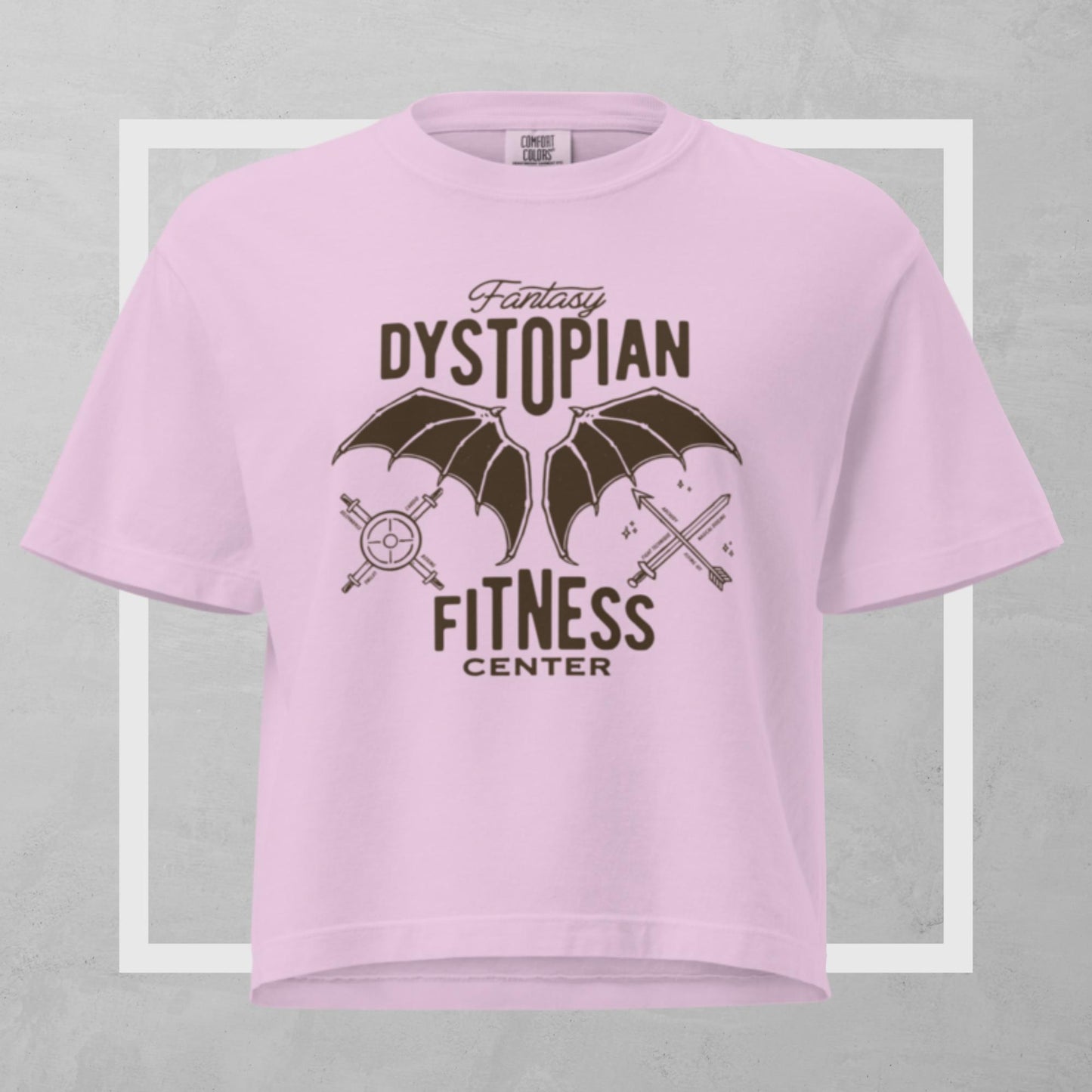 Fantasy Fitness Center Cropped Boxy Tee