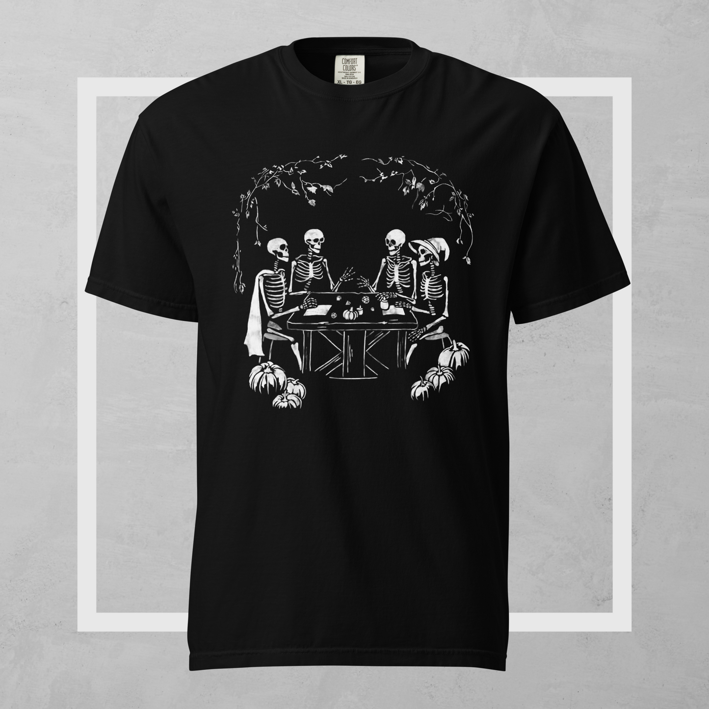 Skeletons Playing DnD Tee