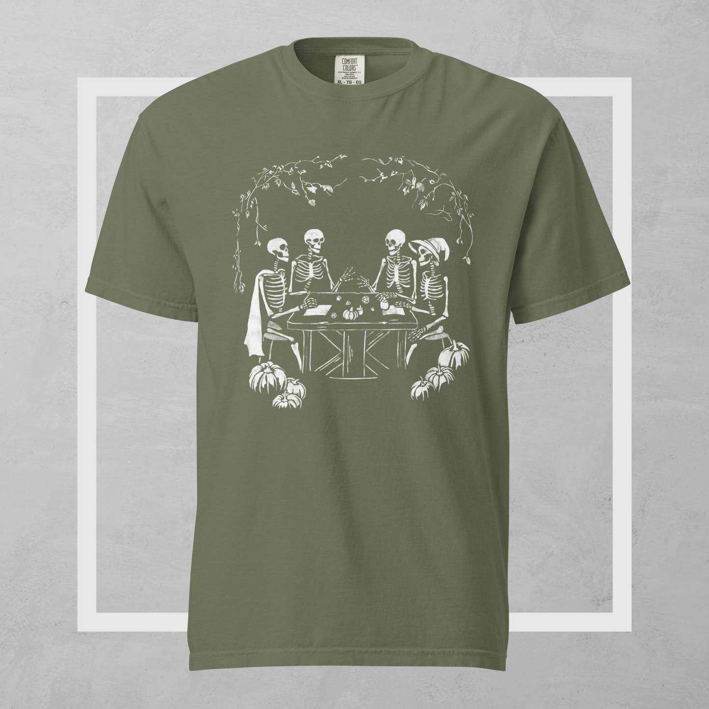 Skeletons Playing DnD Tee